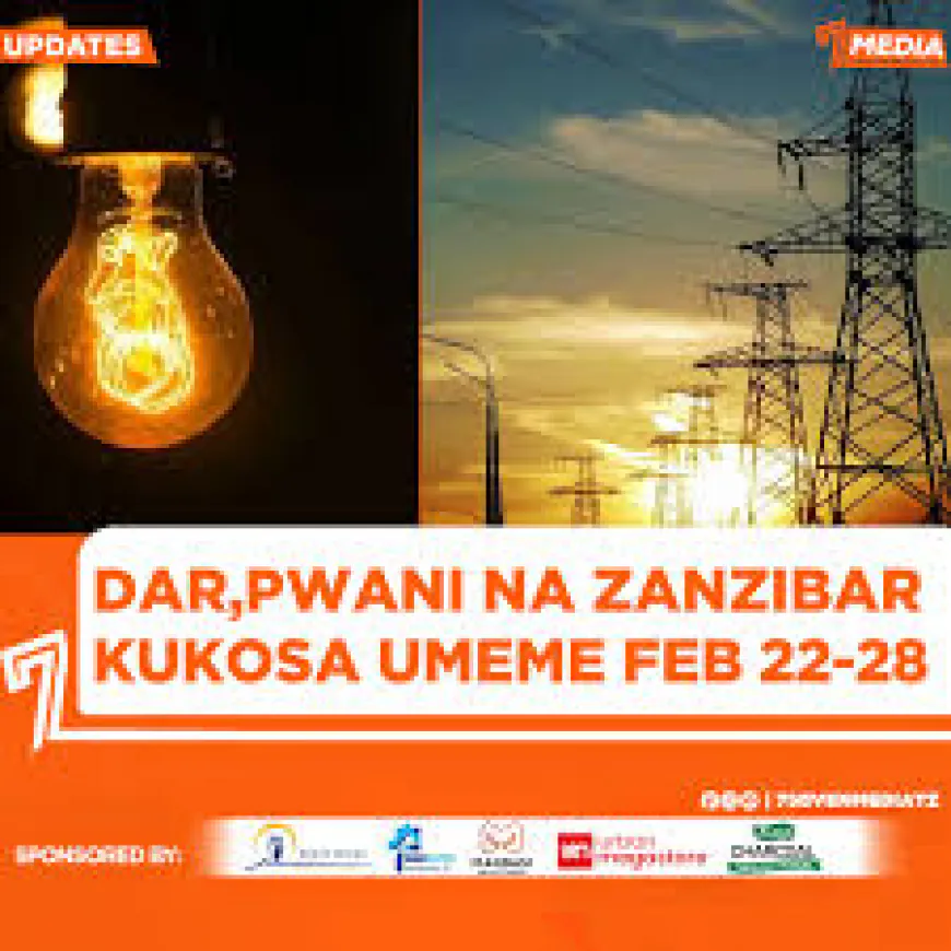 Tanesco Announces Power Outages in Dar and Pwani