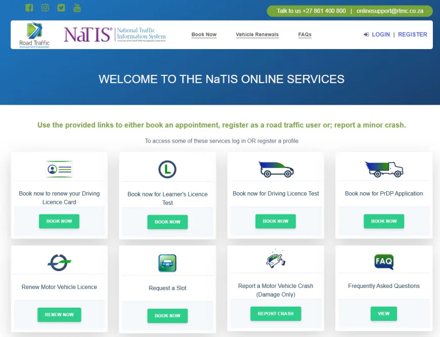 natis online – Renew Motor Vehicle Licence SA
