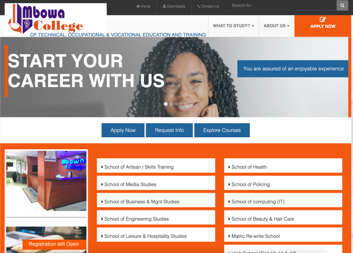 Mbowa College Online Application, Courses, Prospectus, Contacts