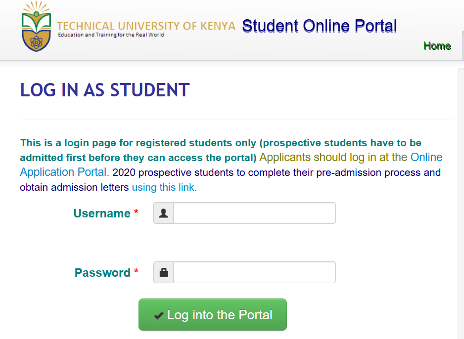 How to Access the Tuk Student Portal for TU-K Students