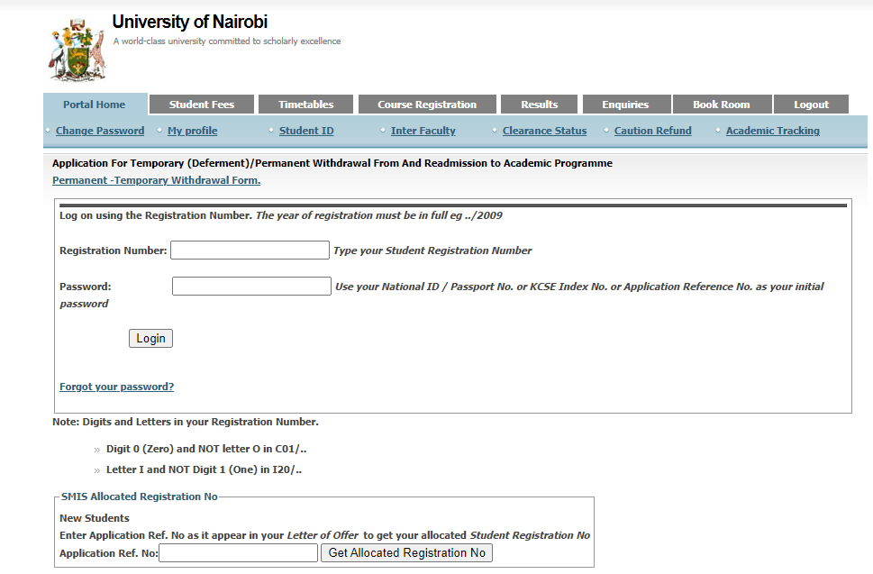 How to Log in to the UON Student Portal