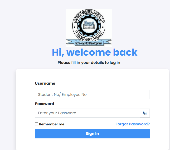 MMUST Student Portal