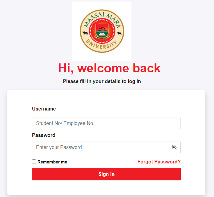 Maasai Mara University Student Portal - MMARU Student Portal