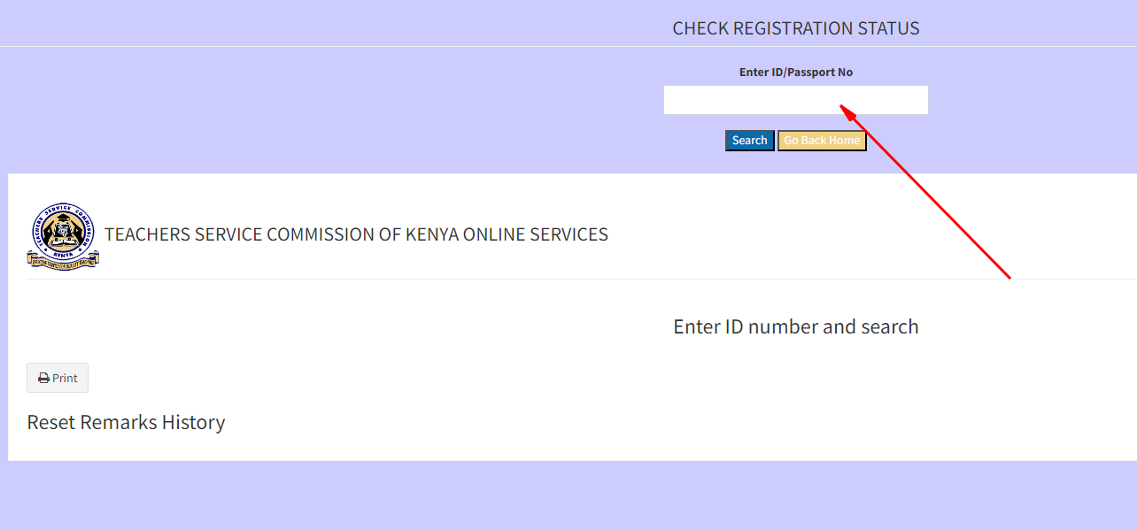 Checking Your Registration Status on TSC Portal