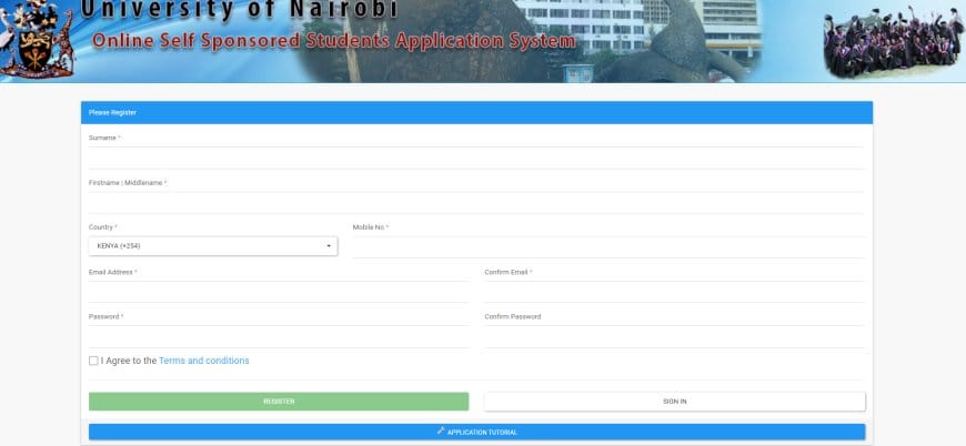 UONBI Application Portal