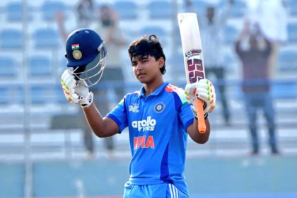 Vaibhav Sooryavanshi’s rise from Bihar to IPL stardom at 15, including records, U19 World Cup heroics, and his attacking style.
