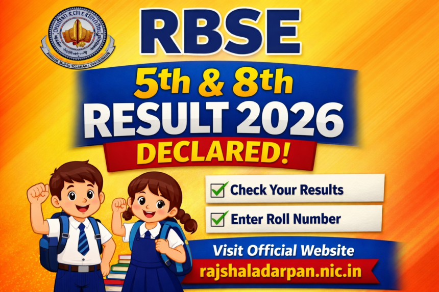 RBSE 8th Result 2026 Date, Time and How to Check