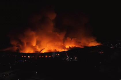 Ontario Fire Incident: Warehouse Blaze Sparks Response
