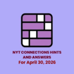 Discover NYT Connections April 30 answers, hints, and categories for puzzle #1054 with a complete breakdown and solving tips.