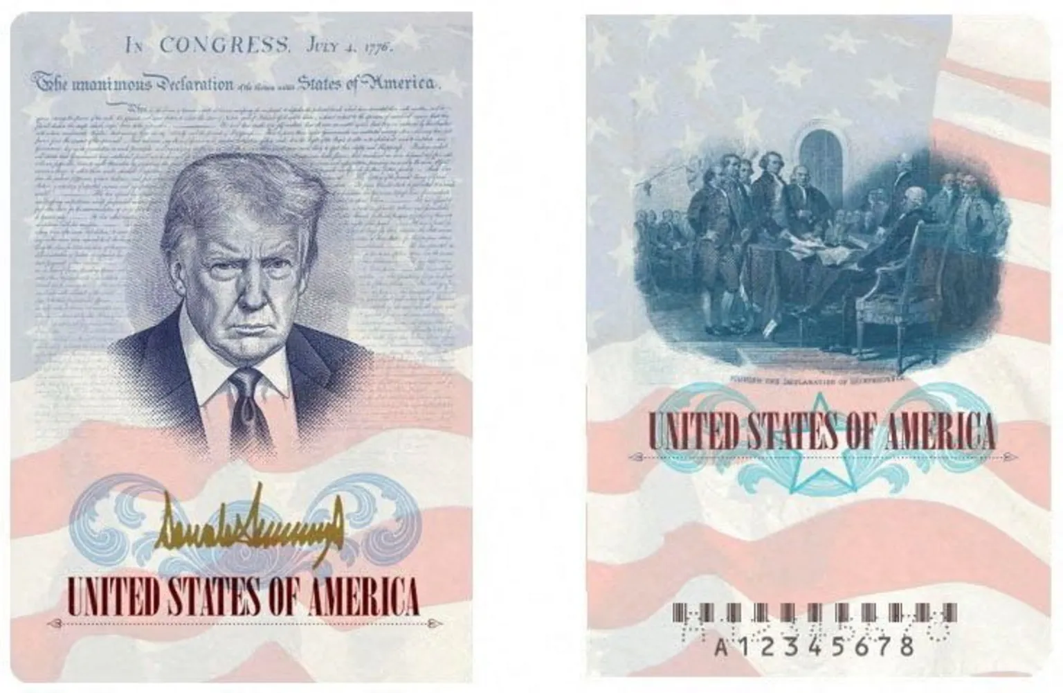 Trump on Passport: A Symbol of Patriotism or Political Branding?
A Controversial Design for a Historic Milestone
As the United States prepares to celebrate the 250th anniversary of its independence, a new and highly controversial initiative has emerged: the introduction of limited-edition U.S. passports featuring President Donald Trump’s image. The move, framed by the administration as a patriotic tribute to the nation’s founding, has sparked intense political debate and raised broader questions about symbolism, leadership, and the boundaries of presidential influence.
The commemorative passports are set to be released this summer as part of the “America250” celebrations, marking a quarter millennium since the signing of the Declaration of Independence. But while the anniversary itself is a moment of national reflection, the design choice has turned what might have been a routine commemorative gesture into a deeply polarizing issue.

What the New Passport Will Look Like
According to official mockups, the redesigned passport will prominently feature a large image of Donald Trump on the inside cover. Surrounding the portrait is the text of the Declaration of Independence, alongside American flag motifs and the president’s signature rendered in gold. 
Additional artistic elements include a dedicated page depicting John Trumbull’s famous painting of the founding fathers signing the Declaration—further tying the document to the nation’s origins. 
Despite these visual changes, authorities have emphasized that the passport’s core function will remain unchanged. As a State Department spokesperson explained, the documents will retain “the same security features that make the U.S. Passport the most secure documents in the world.” 

Limited Availability and Rollout Details
The passports will not replace the standard design nationwide. Instead, they will be issued in limited quantities, primarily through the Washington Passport Agency. 
For Americans applying in person at that location, the commemorative version may become the default option while supplies last. Online applications and other passport centers will continue using the existing design. 
Officials have not clarified whether citizens will be able to opt out of receiving the special edition, nor how many will ultimately be produced.

A Break from Tradition
Historically, U.S. passports have featured imagery rooted in national history rather than contemporary political figures. Current designs include references to the Moon landing, the Statue of Liberty, and scenes tied to the writing of the national anthem. 
The introduction of a sitting president’s likeness represents a significant departure from this precedent. While commemorative coins, park passes, and other symbolic items have occasionally included modern leaders, passports occupy a unique space as internationally recognized identification documents valid for up to 10 years. 
This distinction has fueled much of the controversy surrounding the decision.

Political Backlash and Criticism
The announcement has drawn sharp criticism from Democratic lawmakers and political opponents, many of whom argue that the move crosses a line between national celebration and personal branding.
Senator Chris Van Hollen described the development as troubling, stating:
“It's a scary day in America when an actual King behaves more democratically than the President of the United States.” 
Representative Mike Levin was even more direct, saying:
“No sitting President has ever done this. Coins, park passes, battleships, and now your passport. The man cannot find a surface he will not slap his name or face on. This is not patriotism. It is vanity.” 
Critics have also linked the initiative to broader concerns about governance priorities, particularly amid rising energy costs and economic pressures. Some lawmakers argue that resources should instead focus on addressing issues such as inflation, fuel prices, and the ongoing geopolitical tensions affecting global markets. 

A Broader Pattern of Personalization
The passport initiative is not occurring in isolation. It forms part of a wider pattern in which Trump’s name and image have been incorporated into various government-linked projects and institutions.
Recent examples include:

Plans for a commemorative coin featuring Trump’s likeness

Proposals to include his signature on U.S. banknotes

Renaming of major institutions such as the Kennedy Center

Architectural projects like a proposed “Arc de Trump” in Washington

These efforts have been interpreted by supporters as a revival of national pride, while critics see them as an unprecedented personalization of public institutions.

The Administration’s Perspective
From the White House’s standpoint, the passport design is a celebratory gesture aimed at fostering unity and patriotism during a landmark anniversary.
A spokesperson described the initiative as part of a broader campaign to mark the nation’s 250th birthday, stating that it offers Americans “another great way… to join in the spectacular celebrations.” 
The administration has positioned the passports alongside other events—such as national fairs and sporting spectacles—as elements of a larger effort to reinvigorate national identity.

Symbolism, Identity, and Global Perception
Beyond domestic politics, the decision raises questions about how the United States presents itself internationally. Passports are not just travel documents; they are symbols of national identity recognized around the world.
By incorporating the image of a sitting president, the U.S. is entering relatively uncharted territory among modern democracies. The long-term implications—both diplomatically and culturally—remain uncertain.
For some observers, the move reflects a shift toward a more personality-driven political culture. For others, it represents a bold reinterpretation of national symbolism in a highly polarized era.

Conclusion: A Defining Moment in Political Symbolism
The introduction of “America250” passports featuring Donald Trump’s image marks a striking intersection of history, politics, and national identity. What began as a commemorative initiative has quickly evolved into a broader debate about leadership, tradition, and the role of personal branding in government.
As the rollout approaches, the passports are likely to remain at the center of public discourse—serving not just as travel documents, but as artifacts of a deeply divided political moment.
Whether viewed as a patriotic tribute or a controversial precedent, the decision underscores a defining reality of modern American politics: even the symbols of national unity are no longer immune from political interpretation.