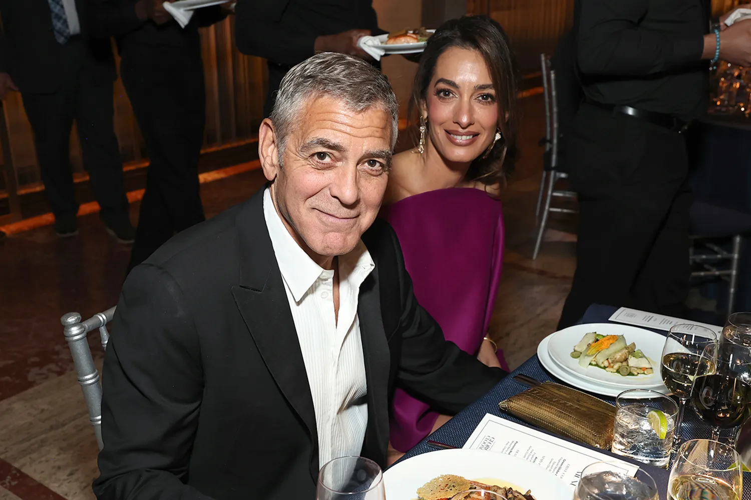 George Clooney receives the Chaplin Award at Lincoln Center in a star-studded gala featuring Amal Clooney and top Hollywood names.