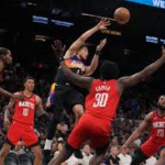 Suns score today shows a 119-105 loss to the Rockets. Full breakdown, stats, and key moments from the Phoenix game.