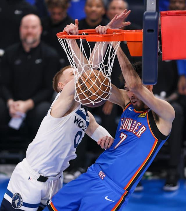 Thunder defeat Clippers 128-110 to secure NBA’s best record. Full recap, stats, and playoff implications