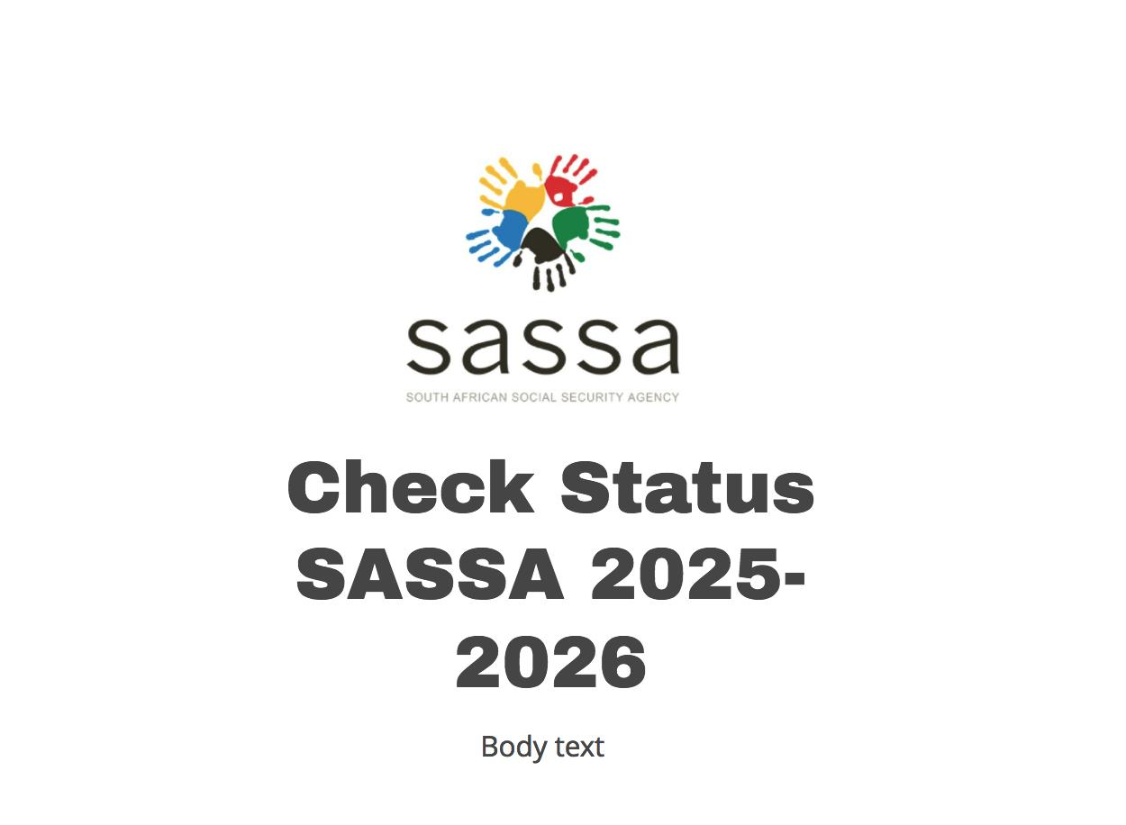 SASSA status check payment dates and approval steps