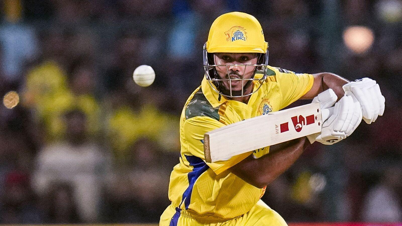 Ruturaj Gaikwad struggles again as Anukul Roy removes him early, while Ayush Mhatre shines in CSK vs KKR IPL 2026 clash.