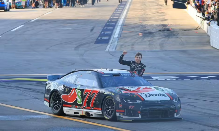 Carson Hocevar’s Talladega celebration stunned NASCAR fans. Explore the viral moment, race details, and what it means for his future.