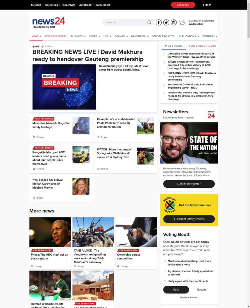 How News24 Shapes News, Business, and Society Today