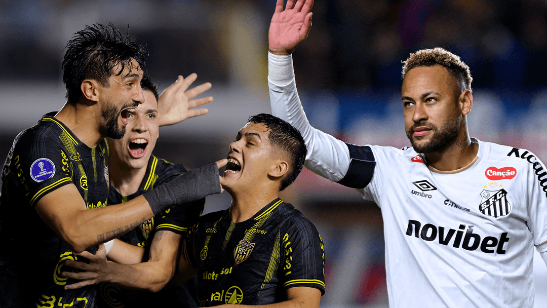 Recoleta FC held Santos FC to a dramatic 1-1 draw as Neymar scored but the Brazilian side slipped further behind in the Sudamericana standings.