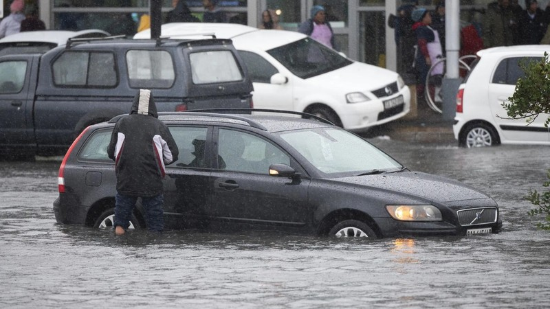 South Africa issues Level 8 weather warning for Cape Town as storms, flooding, and strong winds threaten the Western Cape.