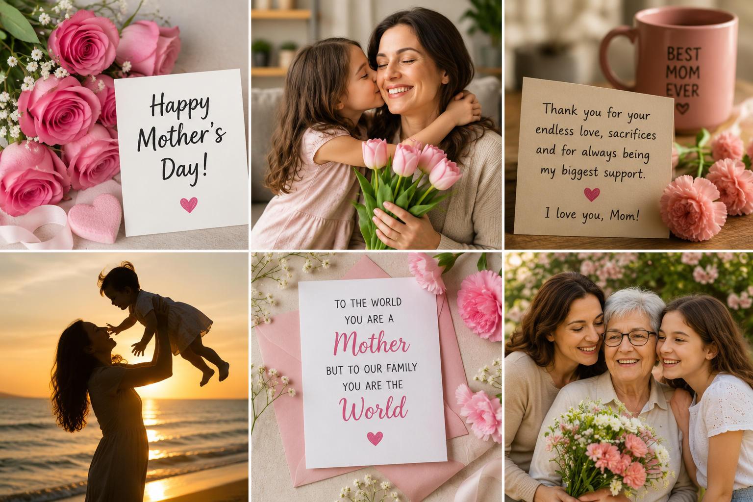 Explore the best Mother’s Day 2026 messages, wishes, images, and quotes perfect for WhatsApp, Instagram, and greeting cards.