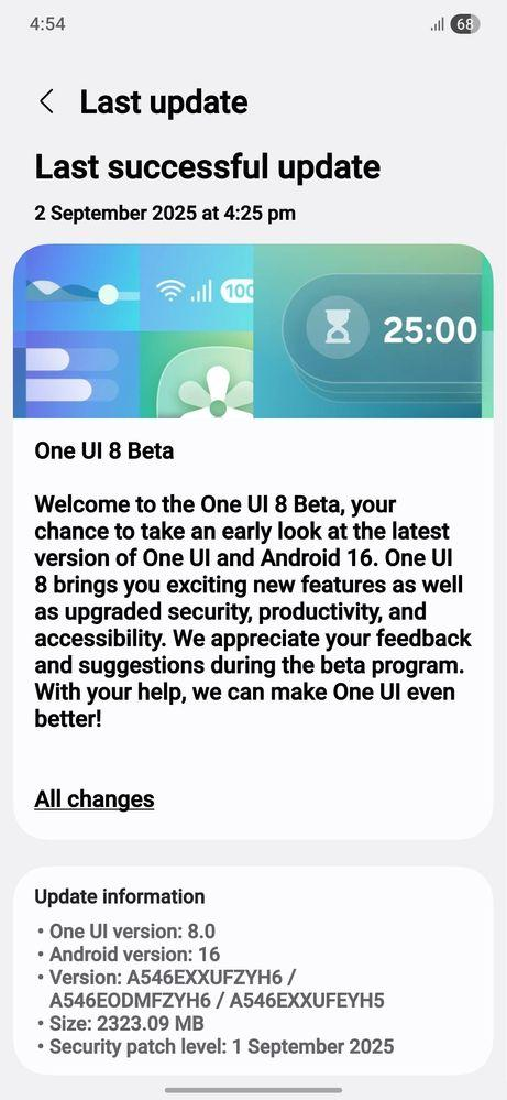 Samsung releases One UI 8.5 Beta 2 for Galaxy A54 with bug fixes, improved stability, and performance enhancements ahead of the stable rollout.
