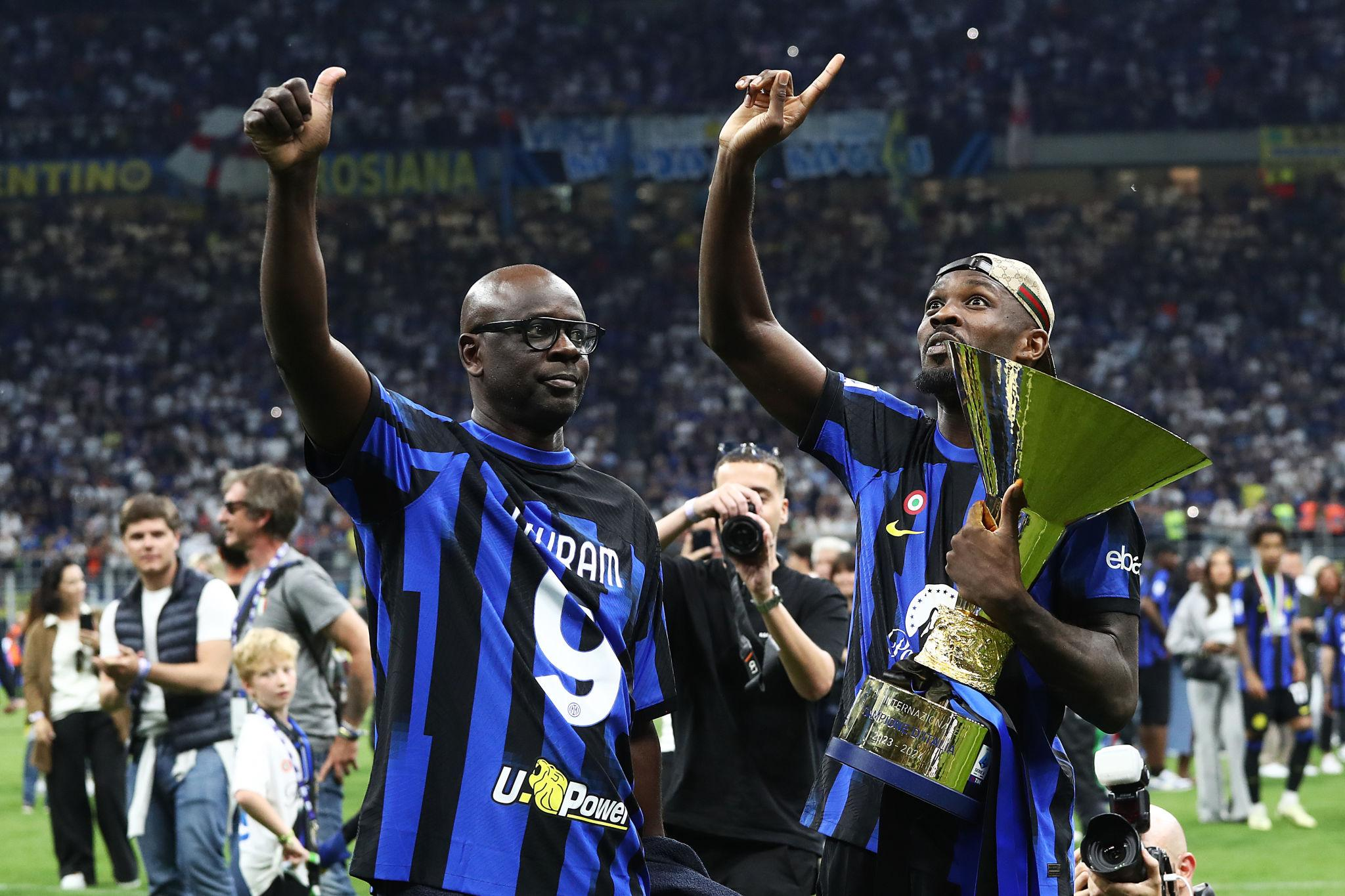 Inter Milan beat Lazio 2-0 in Rome to win the Coppa Italia and complete their first domestic double since 2010.