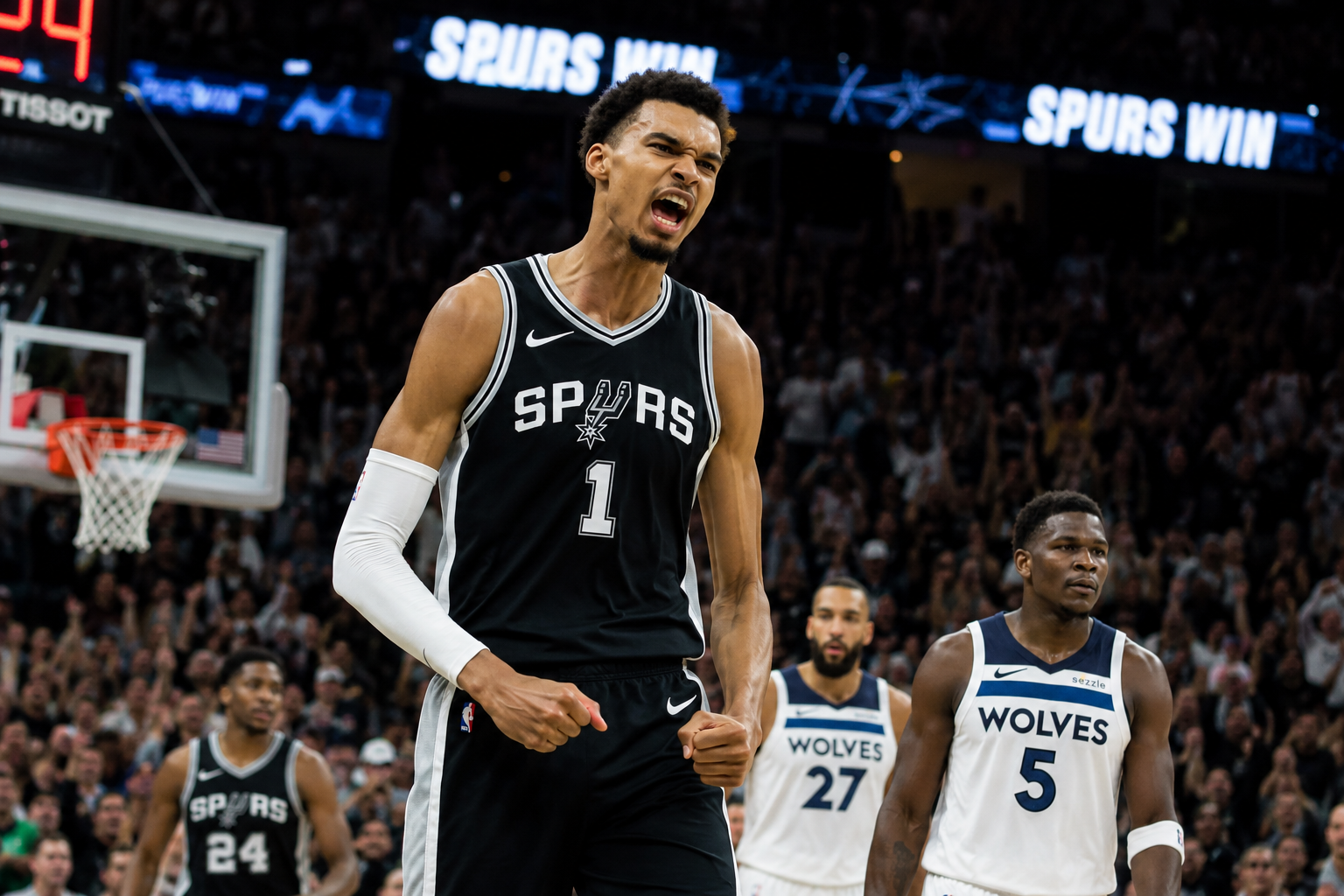Victor Wembanyama leads the Spurs past the Timberwolves in Game 5 as San Antonio moves one win from the Western Conference Finals.