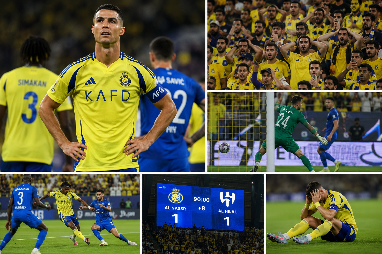 Al Nassr’s Saudi Pro League title celebrations were delayed after a dramatic 98th-minute own goal against Al Hilal in Riyadh.