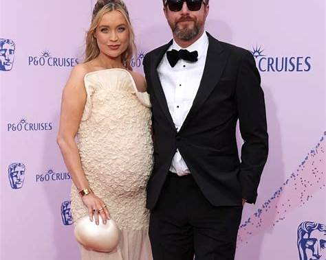 Laura Whitmore impressed at the 2026 BAFTA TV Awards with an elegant maternity look by Mara Hoffman and sustainable spring fashion style.
