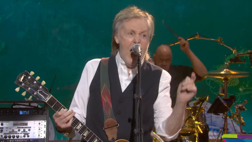 Paul McCartney returned to SNL with three performances, surprise moments, and songs from his upcoming album The Boys of Dungeon Lane.