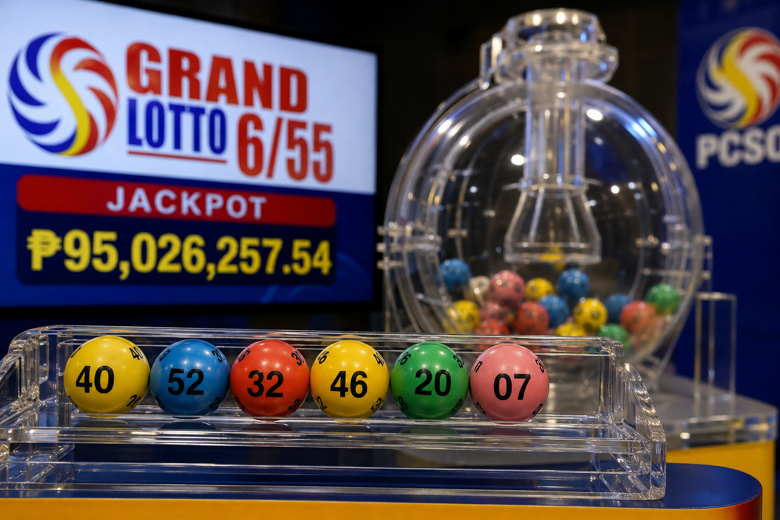 Check the official PCSO lotto results for May 11, 2026 including Grand Lotto 6/55, Mega Lotto 6/45, Swertres, EZ2, and jackpot updates.