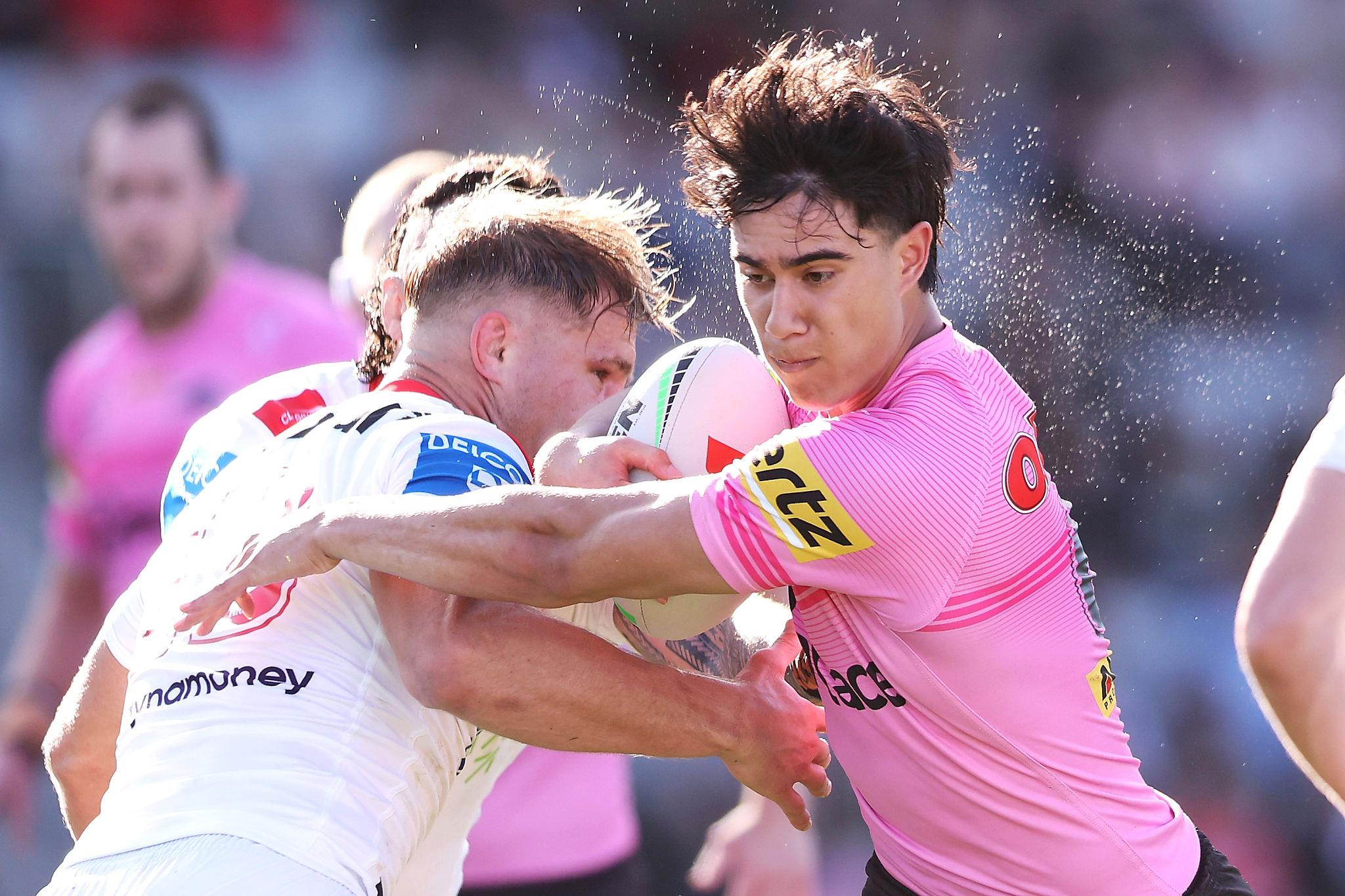 Penrith Panthers defeated the Dragons 28-6 in Magic Round as Damien Cook’s controversial disallowed try sparked major debate.