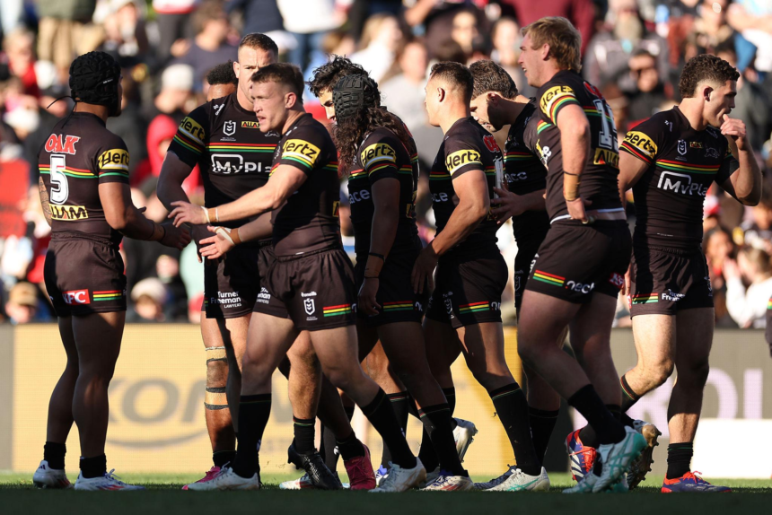 Penrith Panthers defeated the Dragons 28-6 in Magic Round as Damien Cook’s controversial disallowed try sparked major debate.