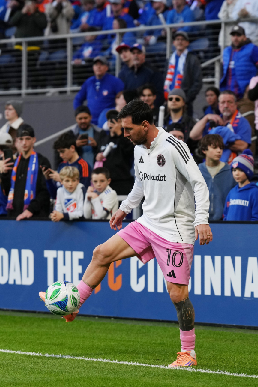 Lionel Messi scored twice as Inter Miami beat FC Cincinnati 5-3 in a dramatic MLS match at TQL Stadium.