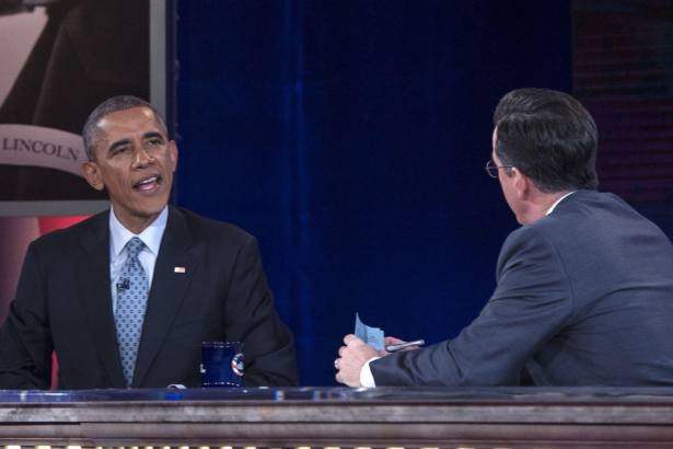 Barack Obama’s Colbert interview covered executive power, justice system independence, Democratic messaging and the Obama Presidential Center.