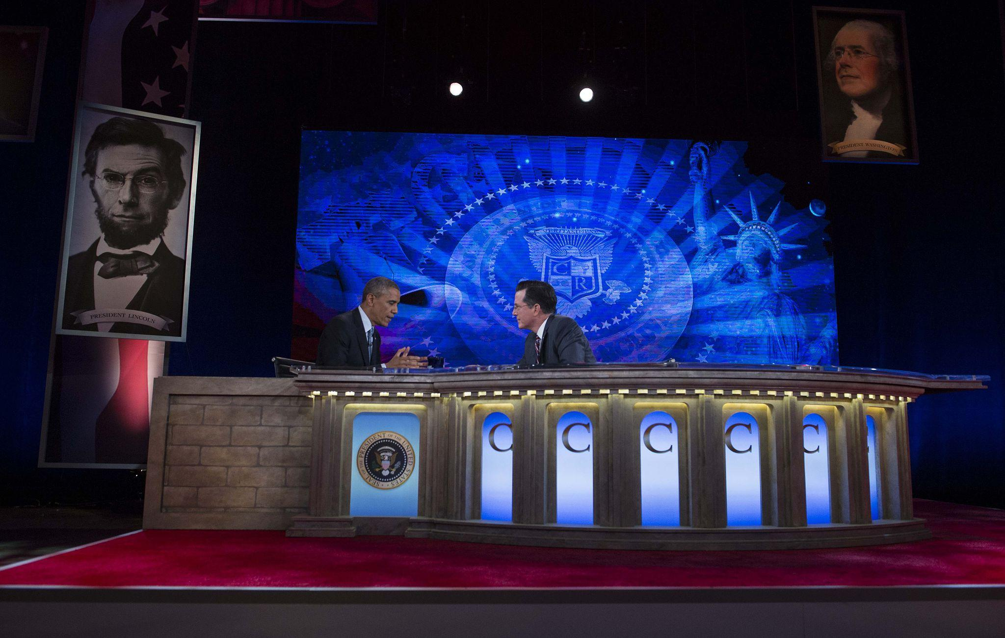 Barack Obama’s Colbert interview covered executive power, justice system independence, Democratic messaging and the Obama Presidential Center.