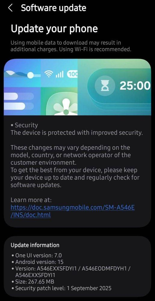 Samsung rolls out the May 2026 security update to the Galaxy A54 before several flagship Galaxy devices, surprising Android users.