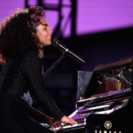 Alicia Keys continues dominating music, theater, television, and art with American Idol, Hell’s Kitchen, and the Giants exhibition.