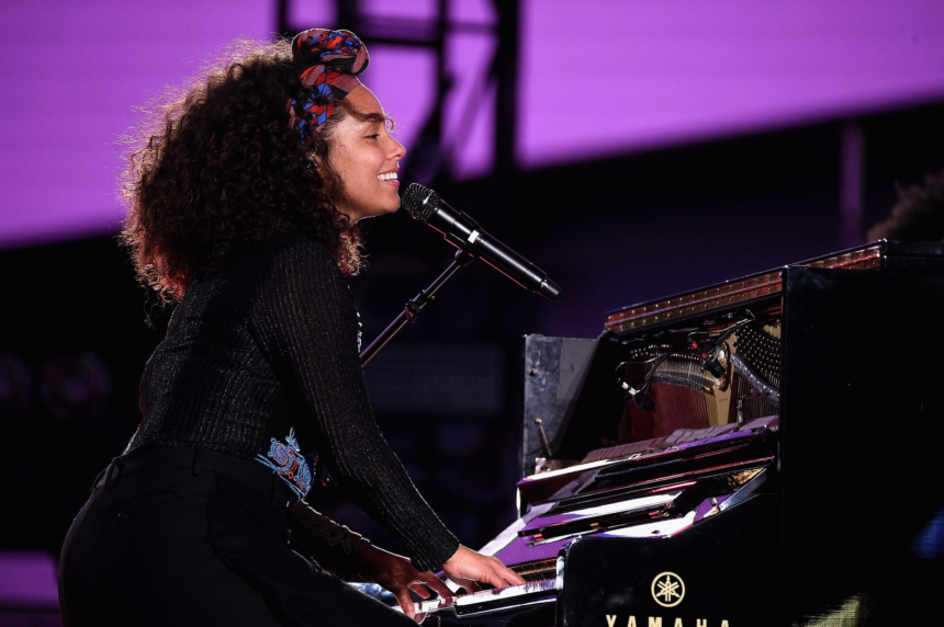 Alicia Keys continues dominating music, theater, television, and art with American Idol, Hell’s Kitchen, and the Giants exhibition.