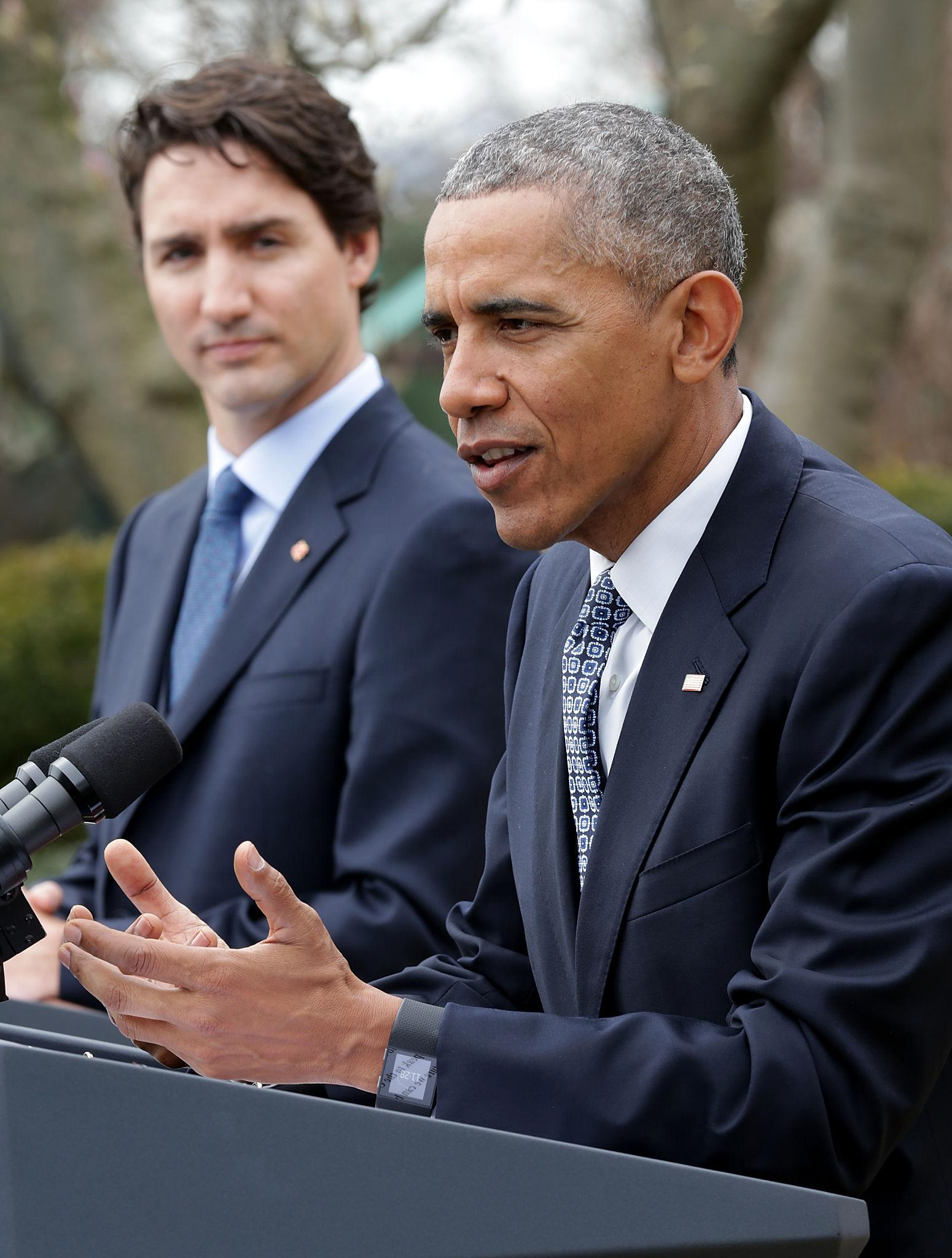 Barack Obama visits Toronto for a major keynote speech while also starring in a new HBO comedy teaser with Larry David.