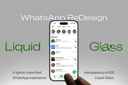 WhatsApp’s new Liquid Glass redesign leaks, revealing a floating chat bar and transparent UI inspired by iOS 26.