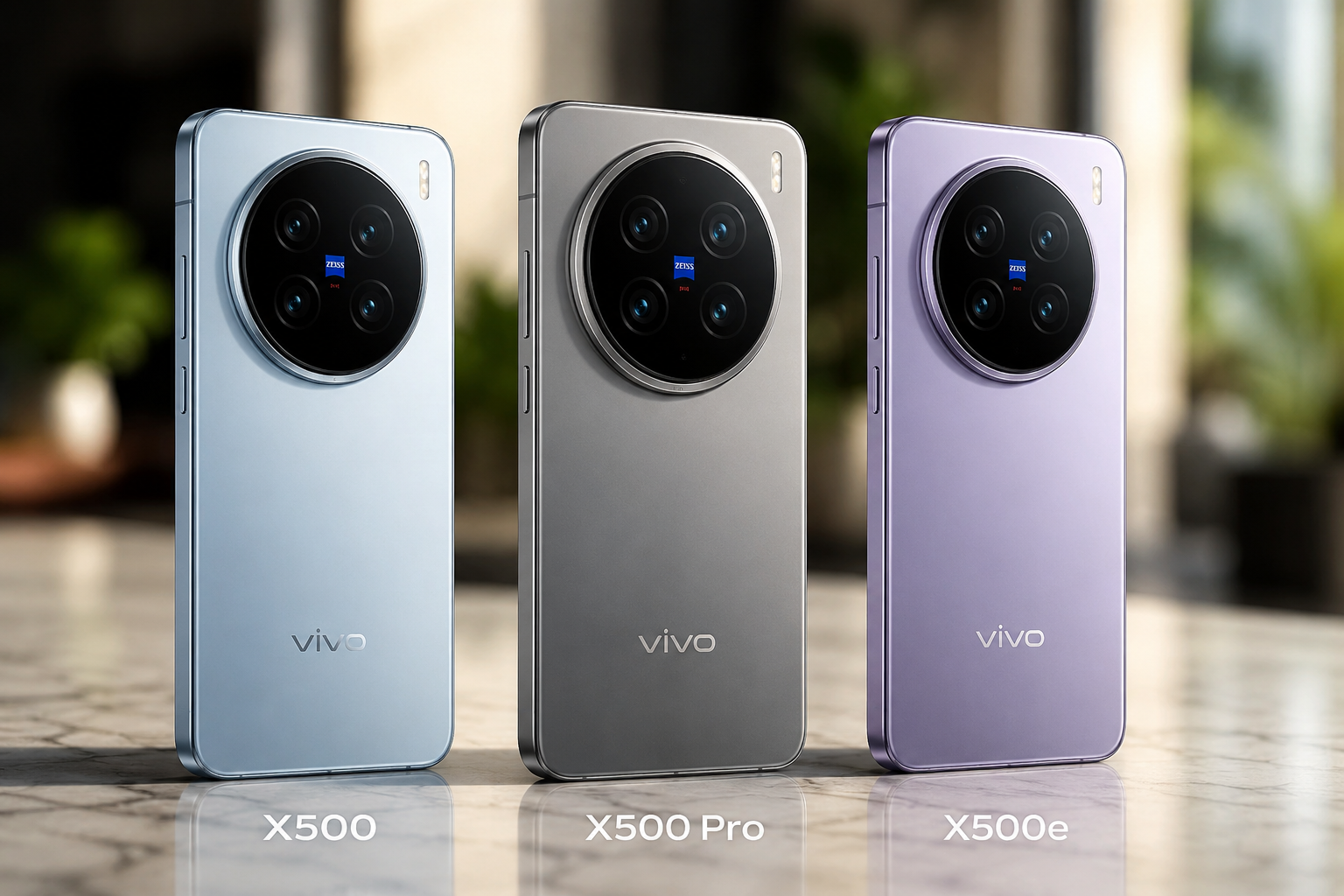 vivo X500 series leaks reveal three upcoming phones, including the new X500e, with 7,000mAh batteries and powerful camera upgrades.