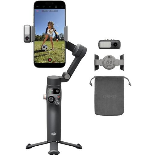 DJI launches the Osmo Mobile 8P smartphone gimbal with a detachable touchscreen remote, AI tracking, and 360-degree cinematic shooting.