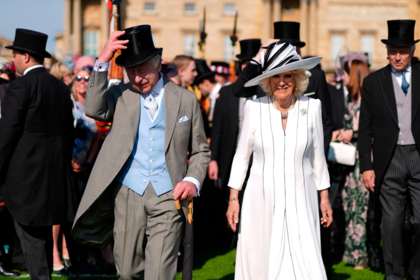 Queen Camilla joined King Charles at Buckingham Palace for a royal garden party celebrating service, tradition and royal style.